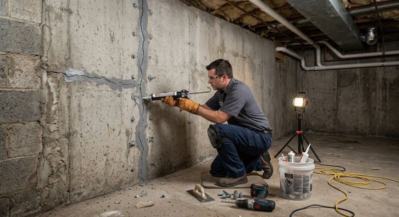 Basement Crack Repair in Gloucester, VA