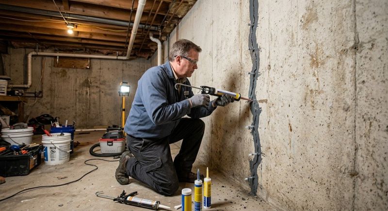 Basement Crack Repair in Gloucester, VA