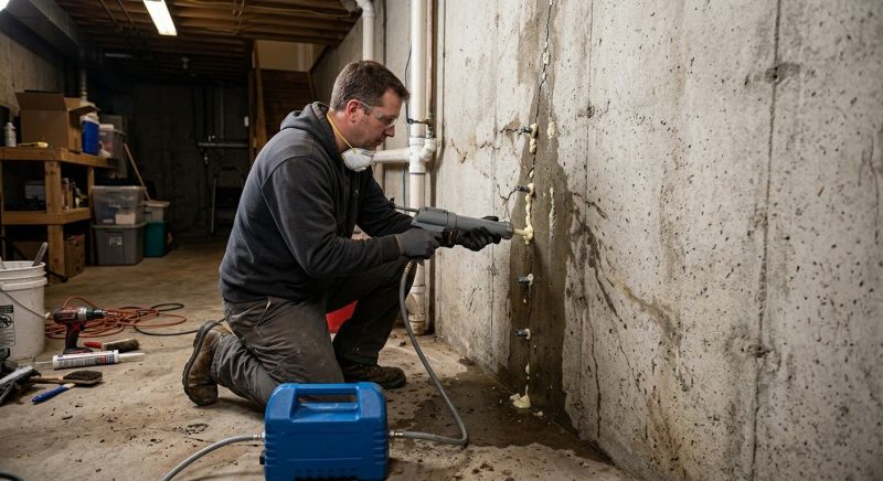 Basement Foundation Repair in Locust Hill, VA