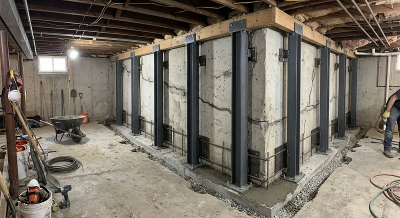 Basement Stabilization in Gloucester, VA