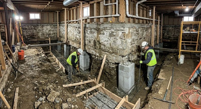 Basement Underpinning in Gloucester, VA