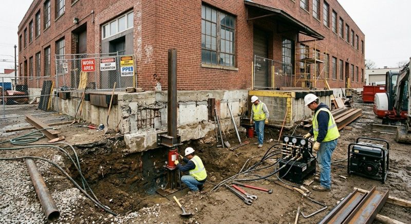 Building Foundation Repair in Yorktown, VA