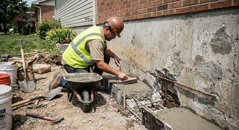 Concrete Foundation Repair in Hudgins, VA