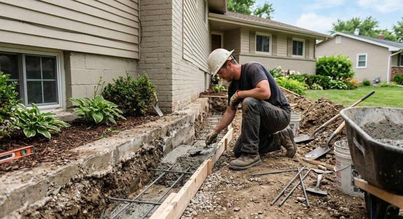 Concrete Foundation Repair in Locust Hill, VA