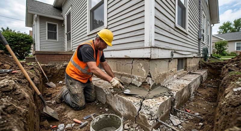 Concrete Foundation Repair in Yorktown, VA
