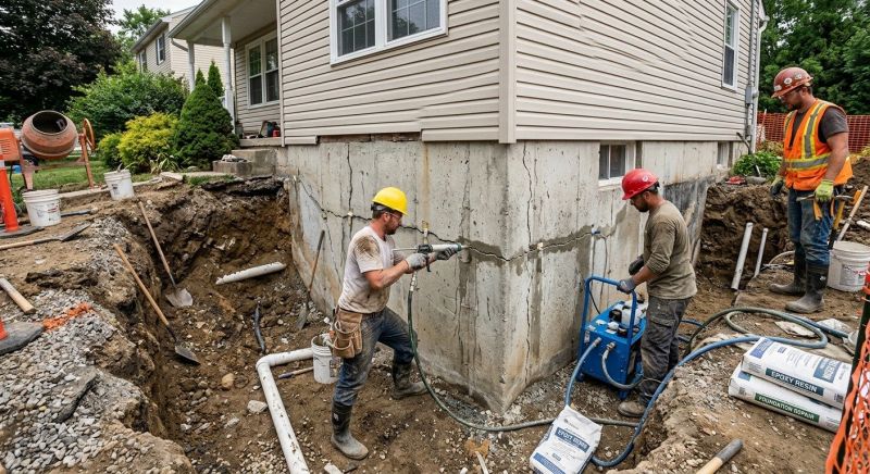 Cracked Foundation Repair in Gloucester, VA