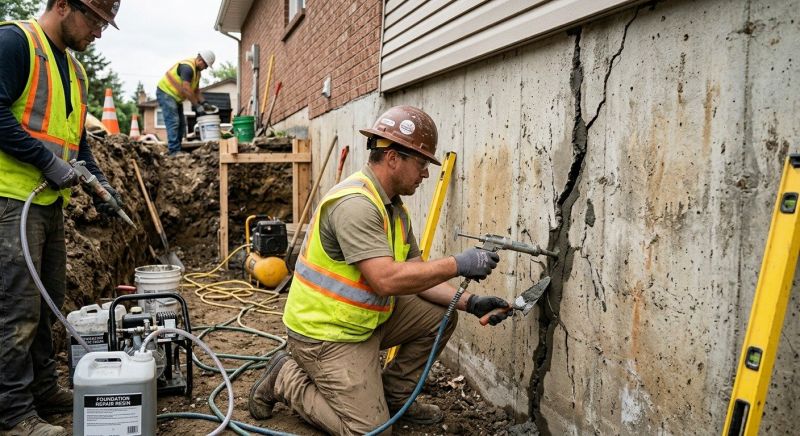 Cracked Foundation Repair in Gloucester, VA