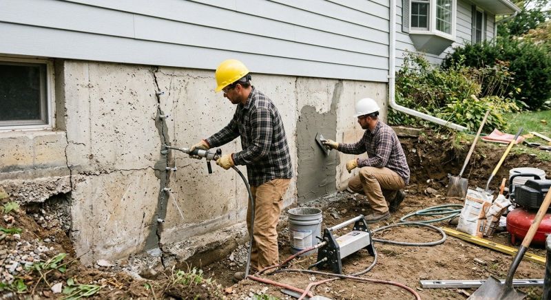 Cracked Foundation Repair in Locust Hill, VA