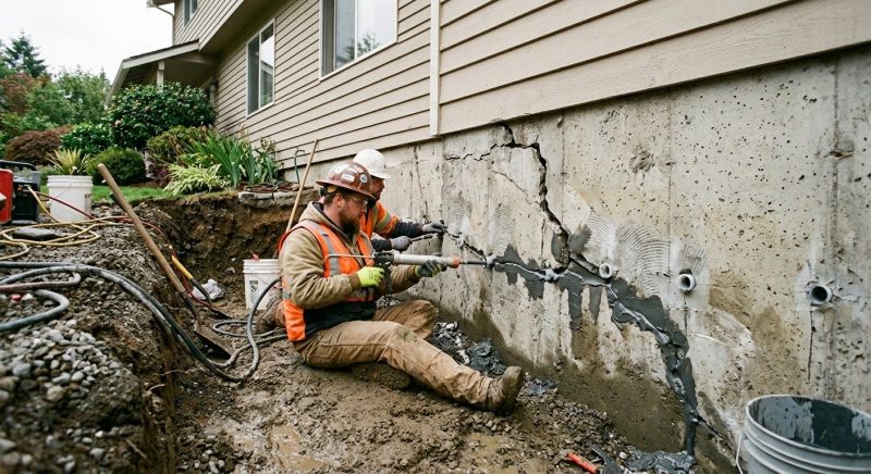 Cracked Foundation Repair in York County, VA