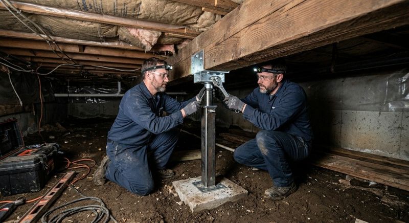 Crawl Space Leveling in Gloucester, VA