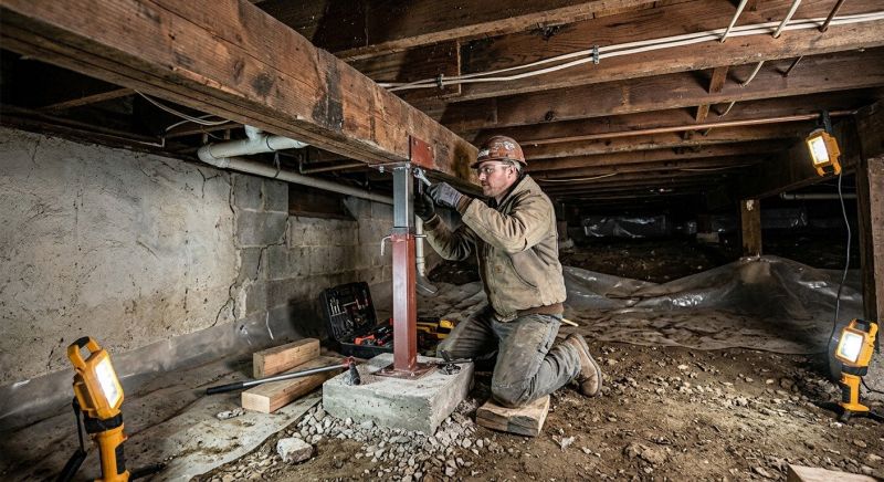 Crawl Space Leveling in Gloucester, VA