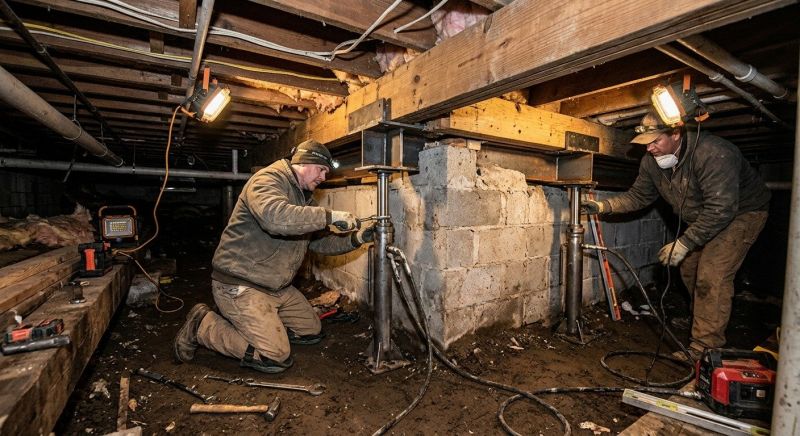Crawlspace Foundation Repair in Hudgins, VA