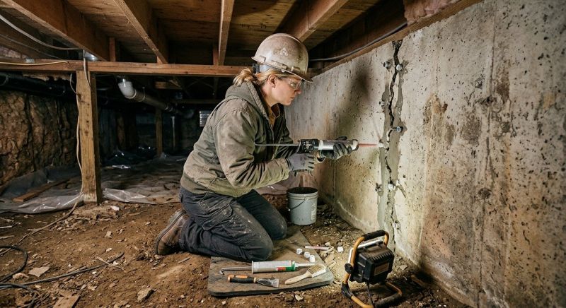 Crawlspace Foundation Repair in Lanexa, VA