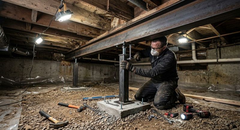 Crawlspace Structural Repair in Gloucester, VA