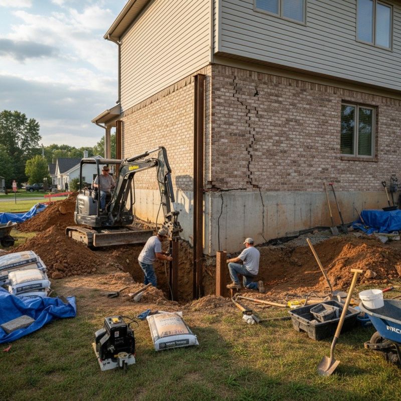 Exterior Foundation Repair in Gloucester, VA