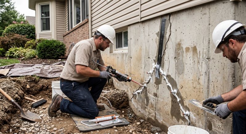 Foundation Crack Repair in Newport News, VA