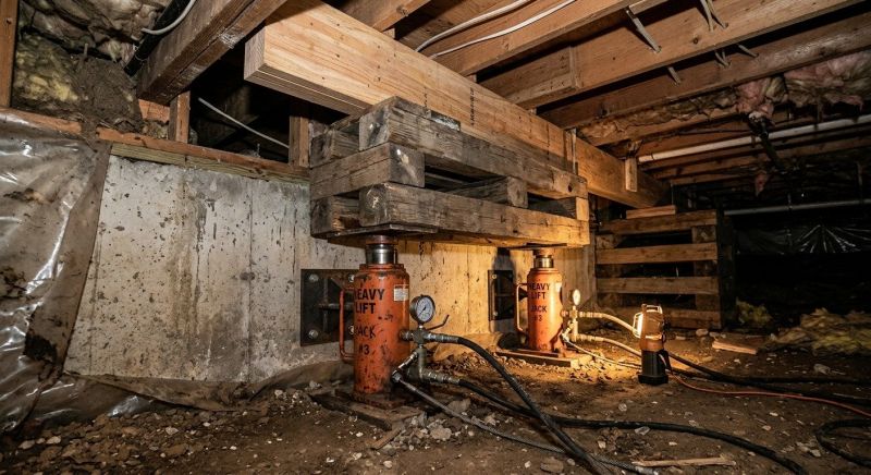 Foundation Jacking in Cardinal, VA