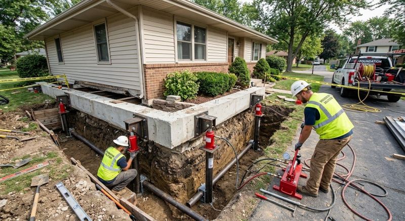 Foundation Jacking in Cardinal, VA