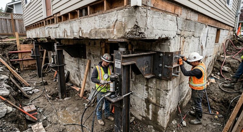 Foundation Lifting in Lancaster, VA