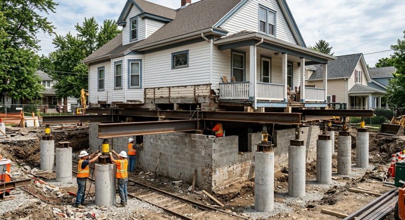 Foundation Raising in Lively, VA