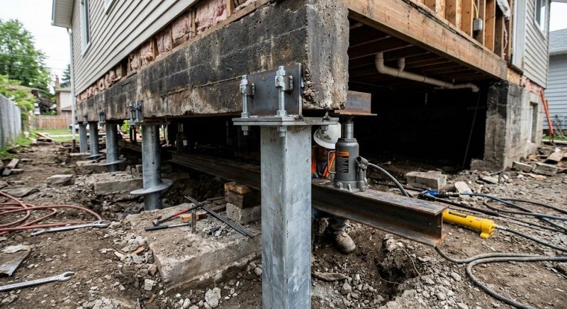 Foundation Raising in Lively, VA