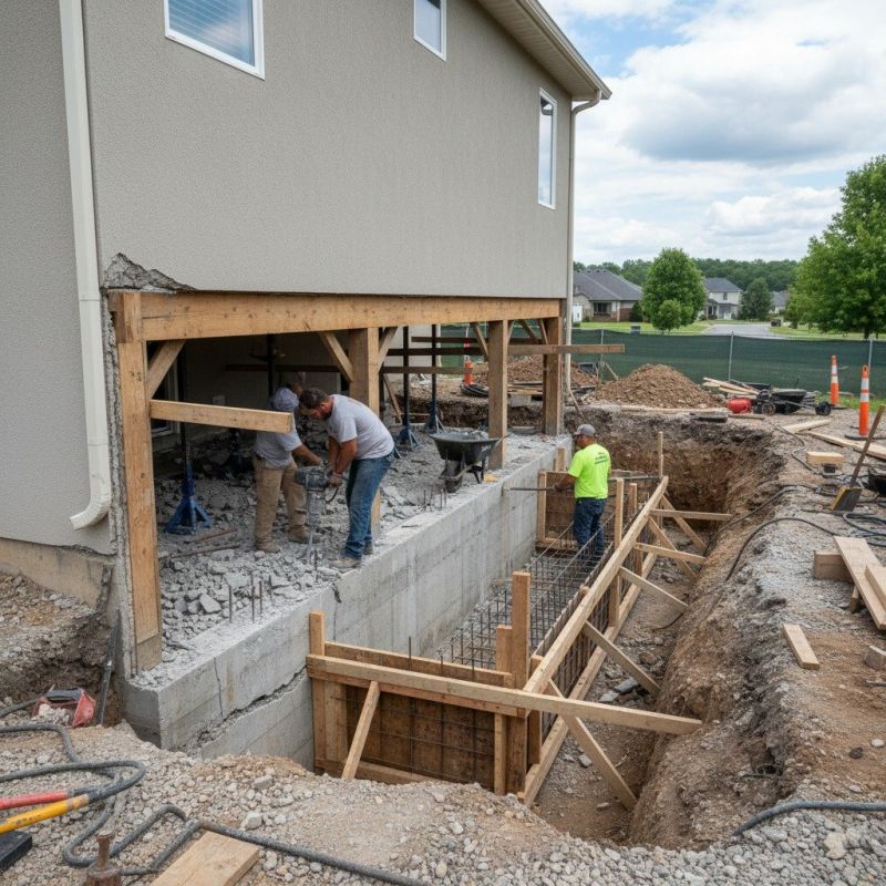 Foundation Repair in Hudgins, VA