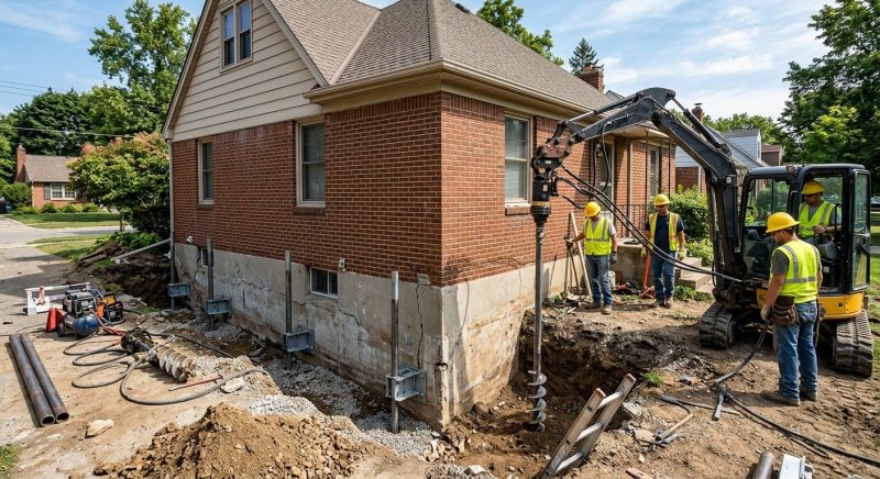 Foundation Stabilizing in Hudgins, VA