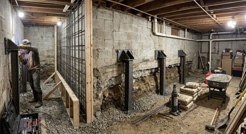 Foundation Stabilizing in Williamsburg, VA