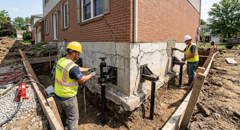 Foundation Structural Repair in James City County, VA