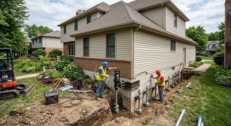 Helical Piers Installation in Gloucester, VA