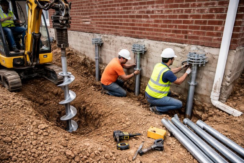Helical Piers Installation in Gloucester, VA