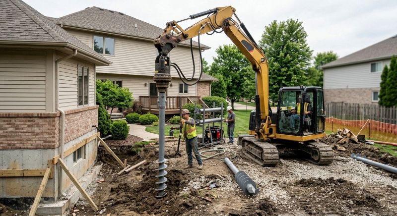 Helical Pile Installation in Gloucester, VA
