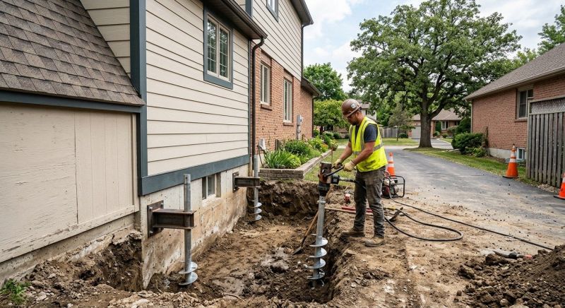 Helical Pile Installation in Gloucester, VA