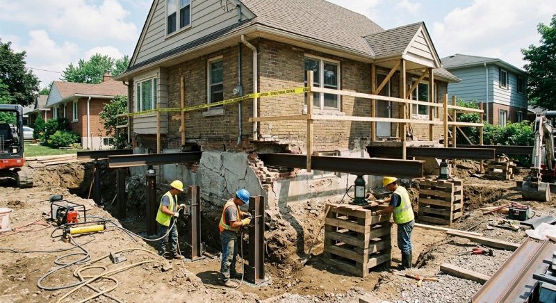 House Foundation Repair in Lancaster, VA