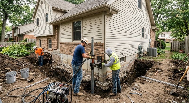 House Foundation Repair in Surry, VA