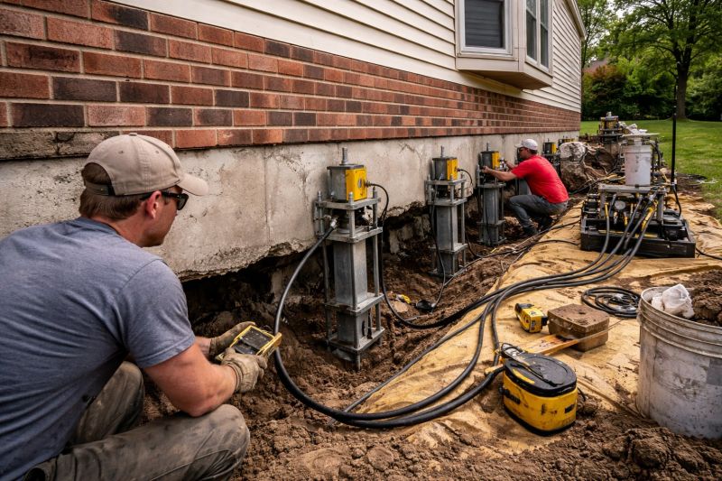 Settling Foundation Service in Lanexa, VA