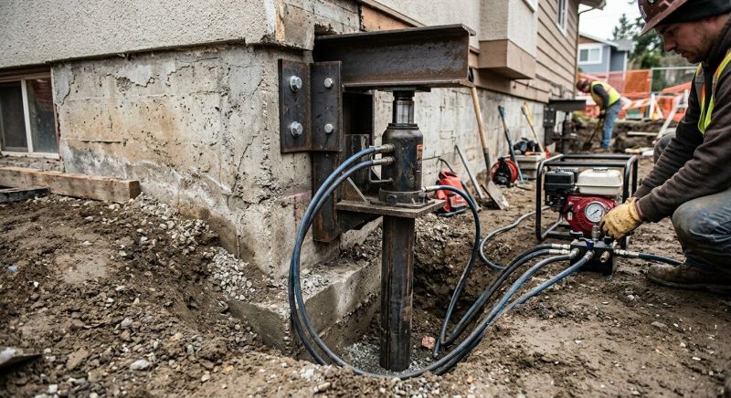 Sinking Foundation Lifting in Gloucester, VA