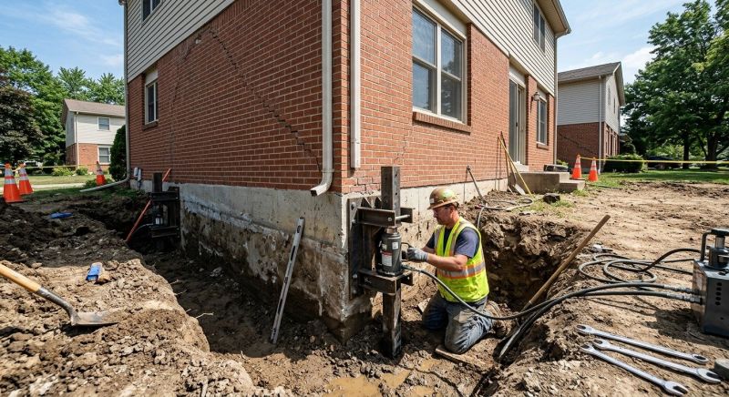 Sinking Foundation Repair in Gloucester, VA