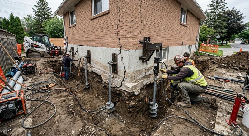 Sinking Foundation Repair in Lively, VA