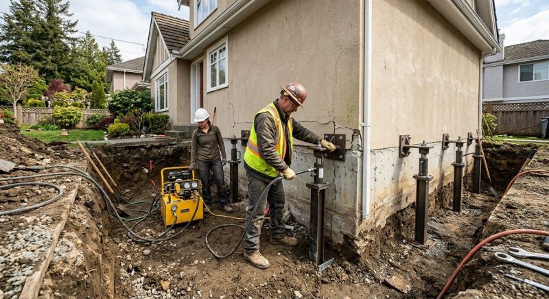 Sinking Foundation Repair in Yorktown, VA